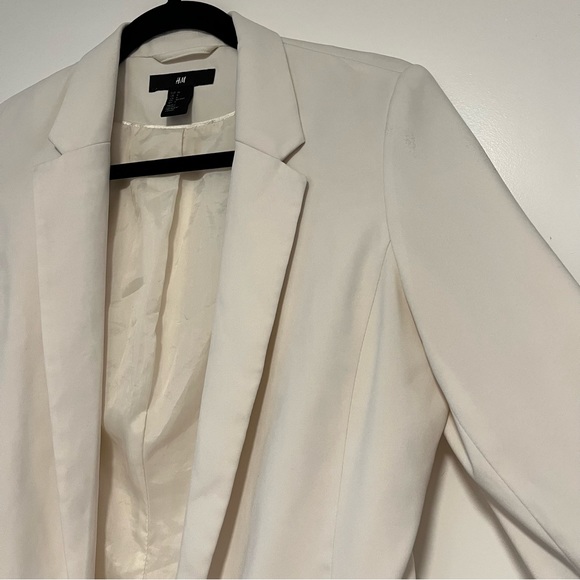 H&M | White Blazer Jacket - Picture 3 of 16